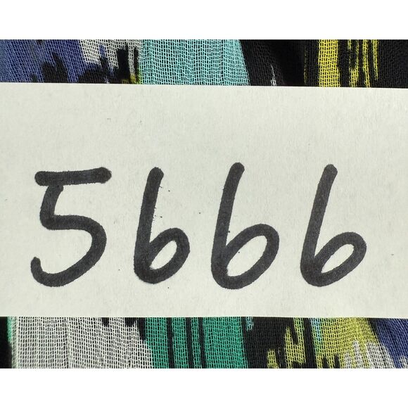 Merona Women's Multicolor Print Knee Length Dress Tie Belt Polyester Size L - Picture 12 of 12